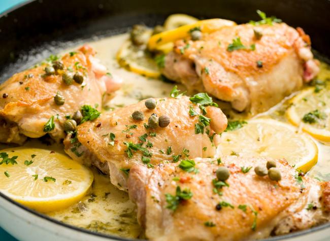 دجاج بالليمون