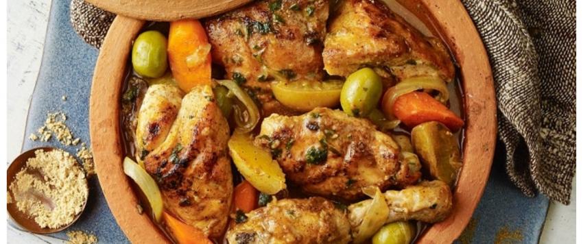 دجاج بالزيتون