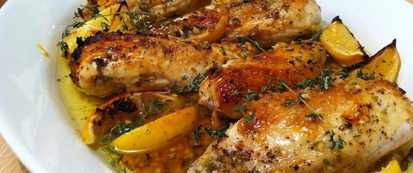 طريقة عمل دجاج بالزعتر