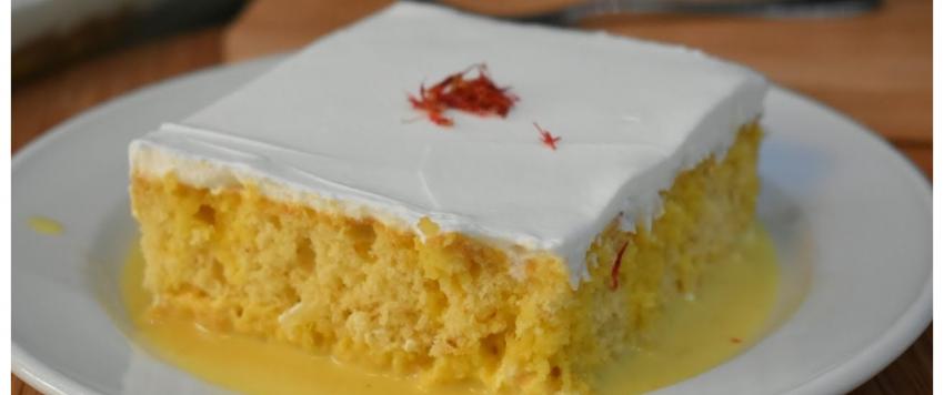 كيك الزعفران