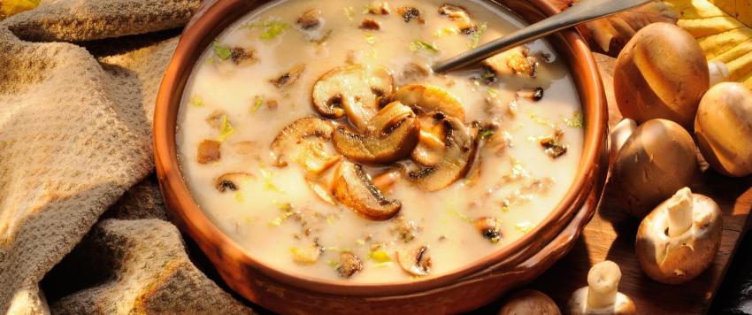 شوربة الفطر بالكريمة