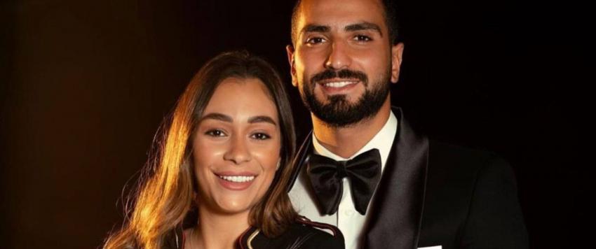 محمد الشرنوبي وزوجته