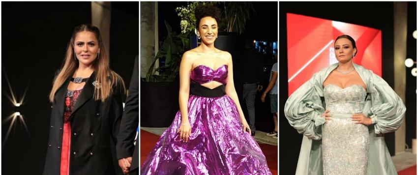 نجوم الفن يحضرون حفل افتتاح الدورة الرابعة من مهرجان الجونة.. إطلالات غريبة وتكريم خالد الصاوي (صور)