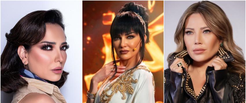 أمل عرفة وصفاء سلطان وسلافة معمار