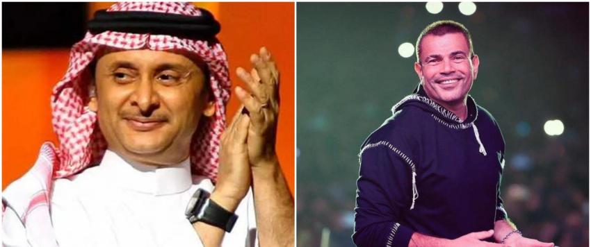 عمرو دياب وعبد المجيد عبد الله