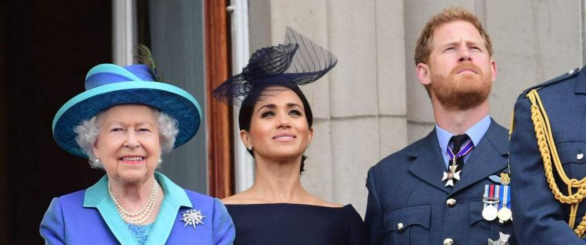الأمير هاري وميغان ماركل والملكة اليزابيث