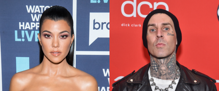 كورتني كارداشيان وترافيس باركر