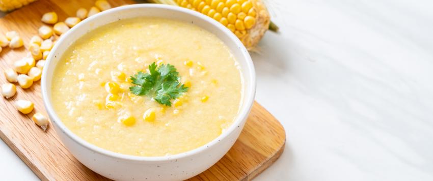 شوربة الذرة بالكريمة