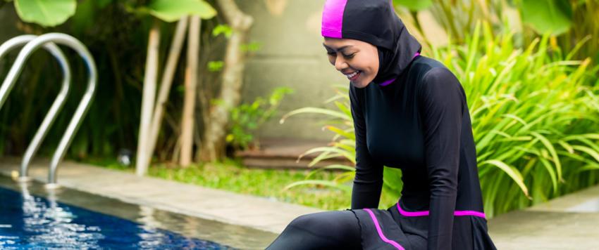 إليكِ 5 أفكار مميزة وعصرية لارتداء البوركينى للمحجبات لهذا الصيف