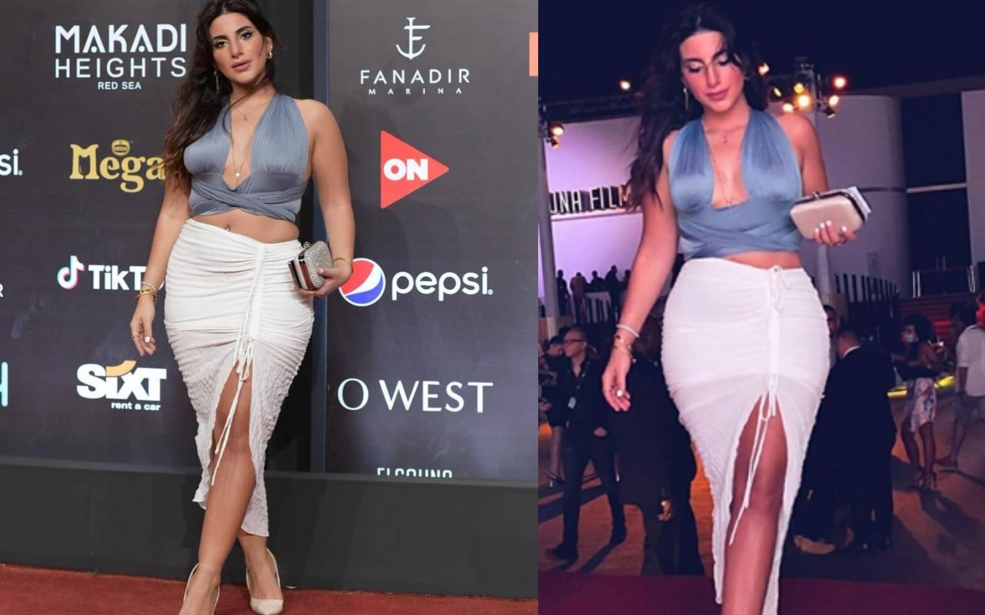 الممثلة المصرية الصاعدة جورجينا طواف لم توفق بإطلالتها والتي وصفت بـ الجريئة وغير المناسبة