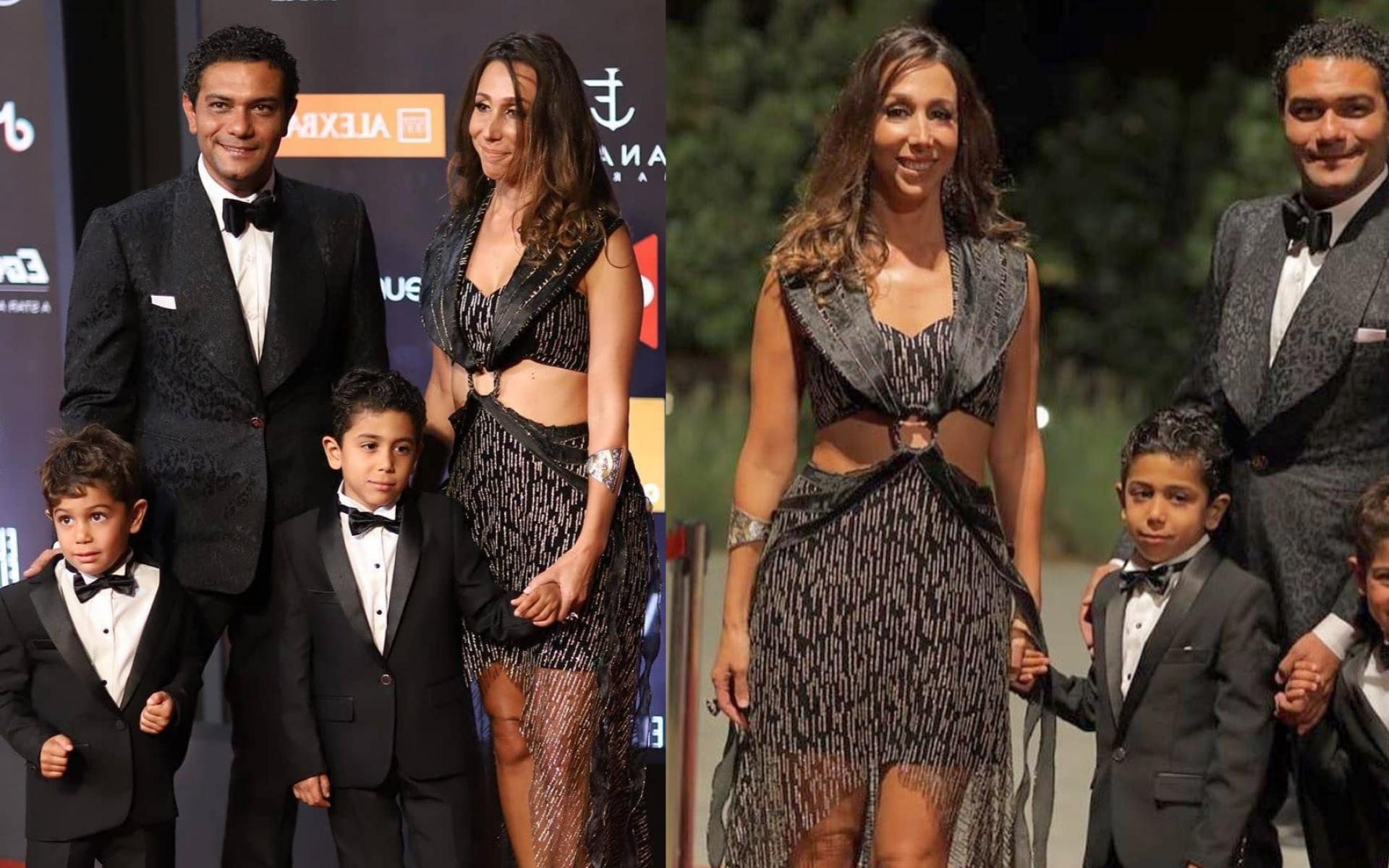 زوجة آسر ياسين تعرضت لوابل من الانتقادات بعد أن أطلت بفستان وُصف بالجريء وغير الملائم لها