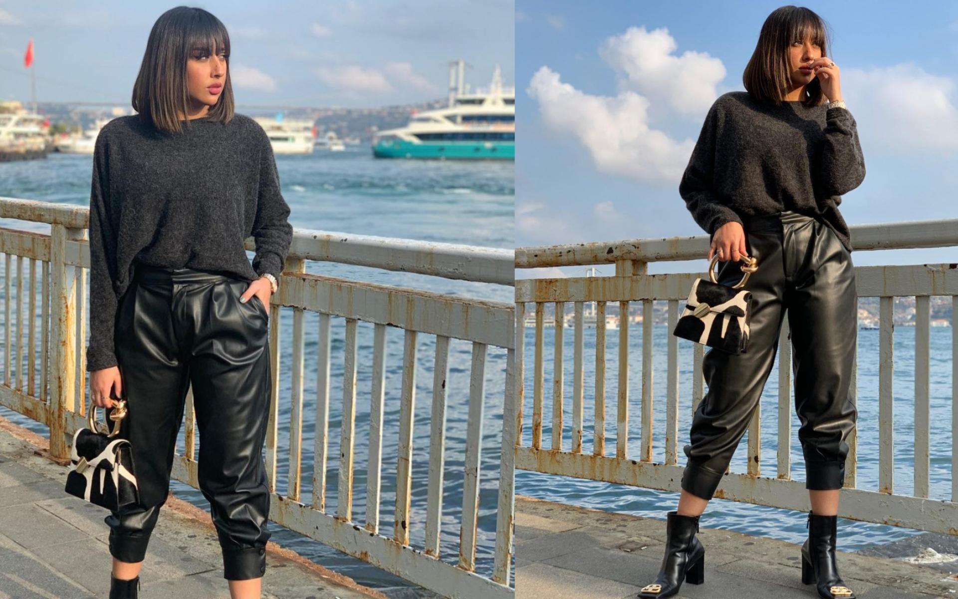 البنطلون الجلد بالقصة الرياضية سيكون أحد الستايلات الأكثر رواجاً