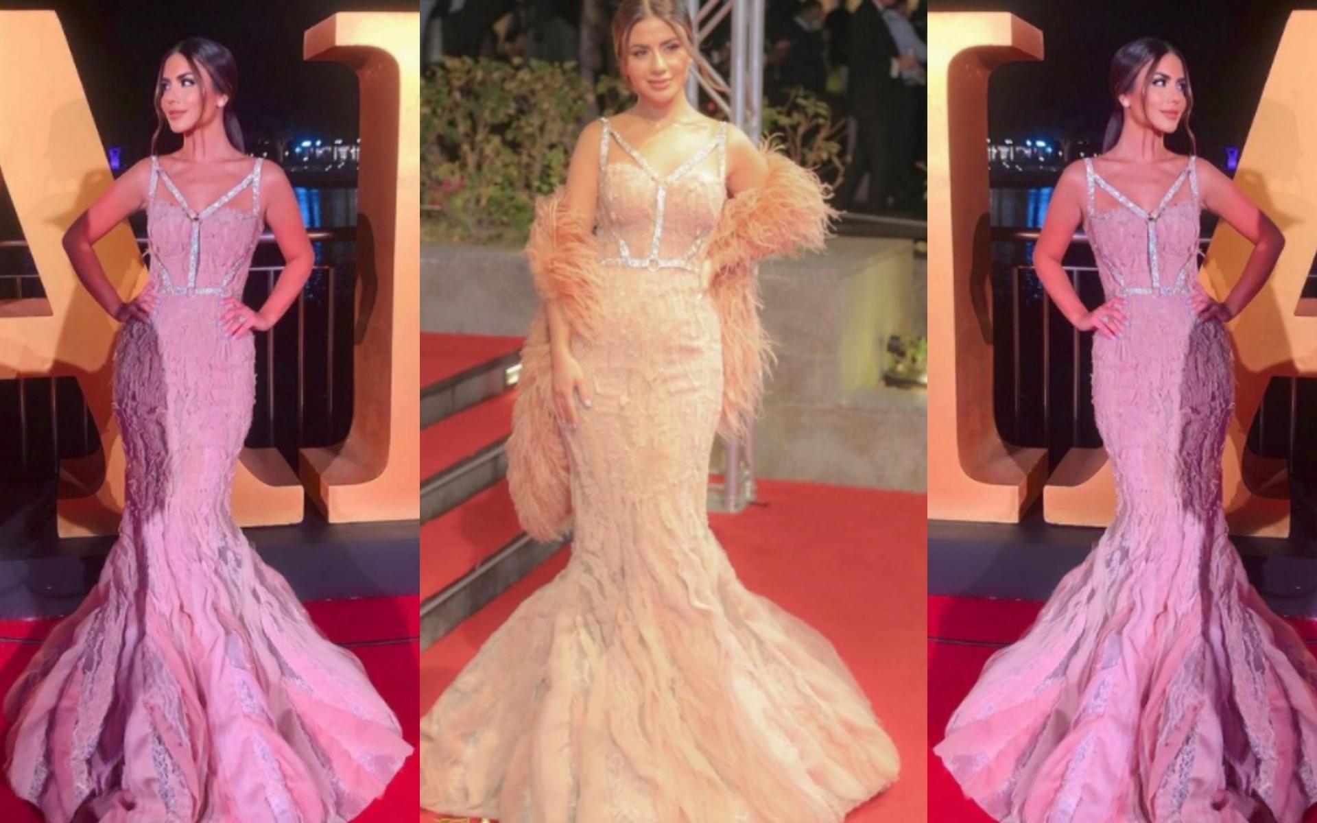 تألقت صانعة المحتوى العراقية الجميلة ديما الأسدي بفستان طويل ميزه تطريز ذهبي